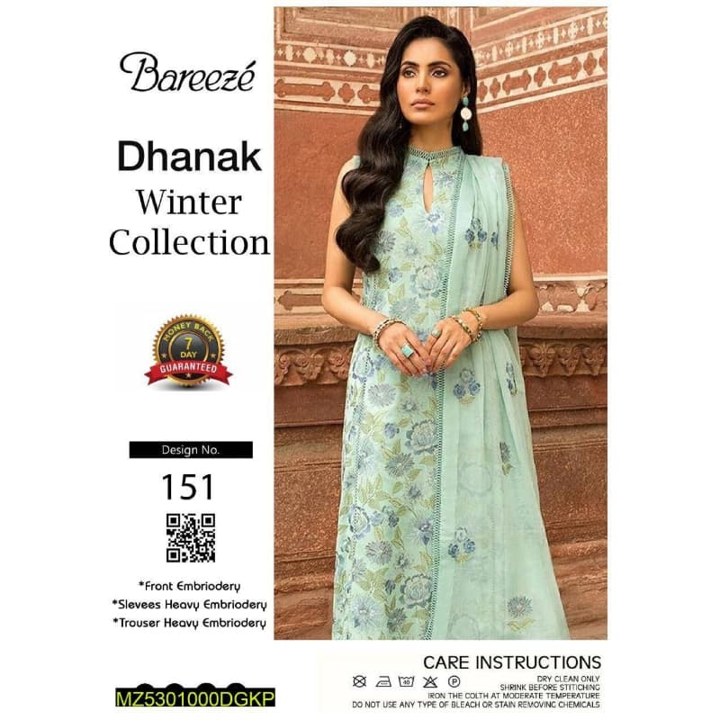 Inspired By Bareeze Luxury Woman's Unstitched Suit