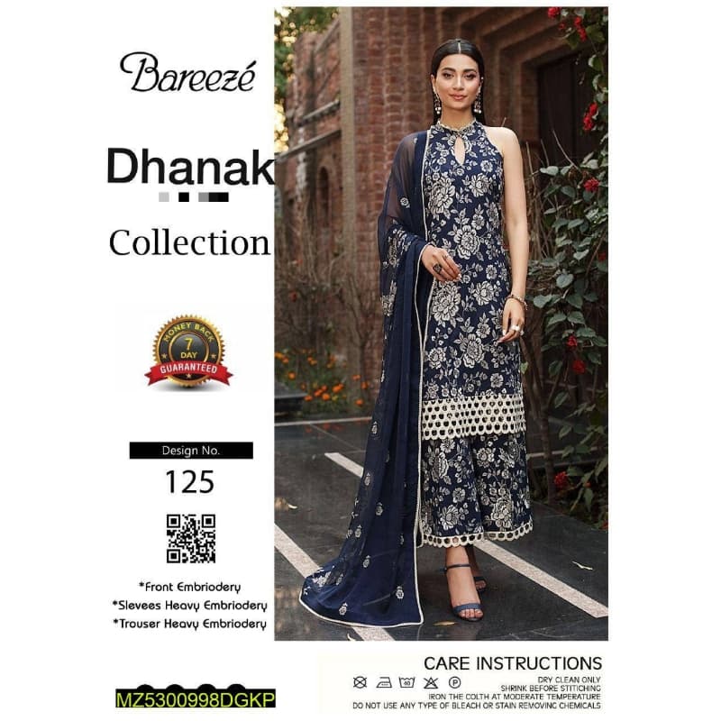 Inspired By Bareeze Luxury Woman's Unstitched Suit